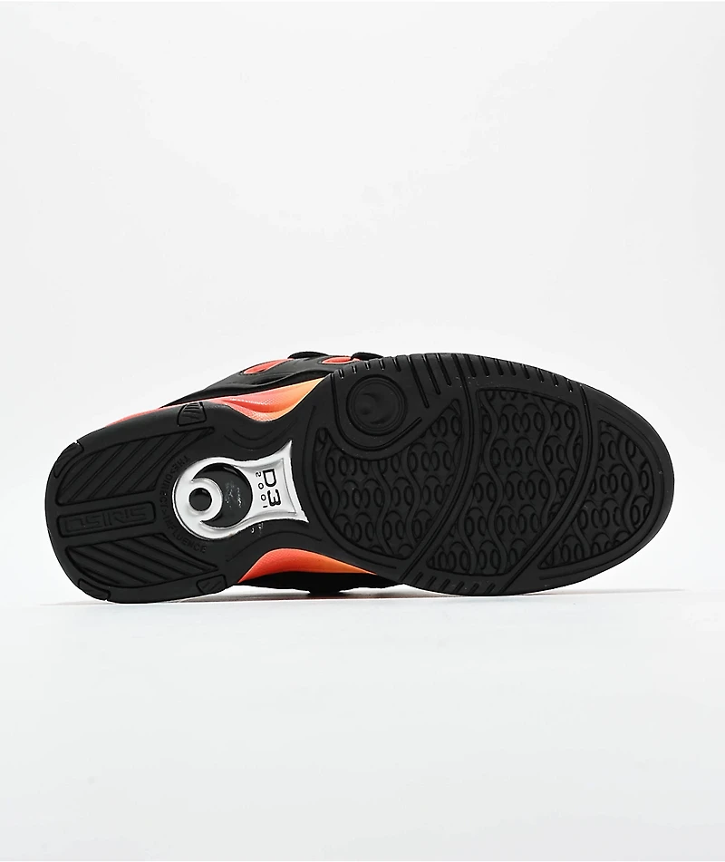 Osiris D3 2001 Black & Orange Skate Shoes