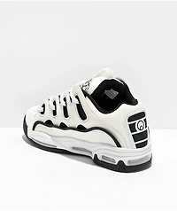 Osiris D3 2001 Black & White Skate Shoes