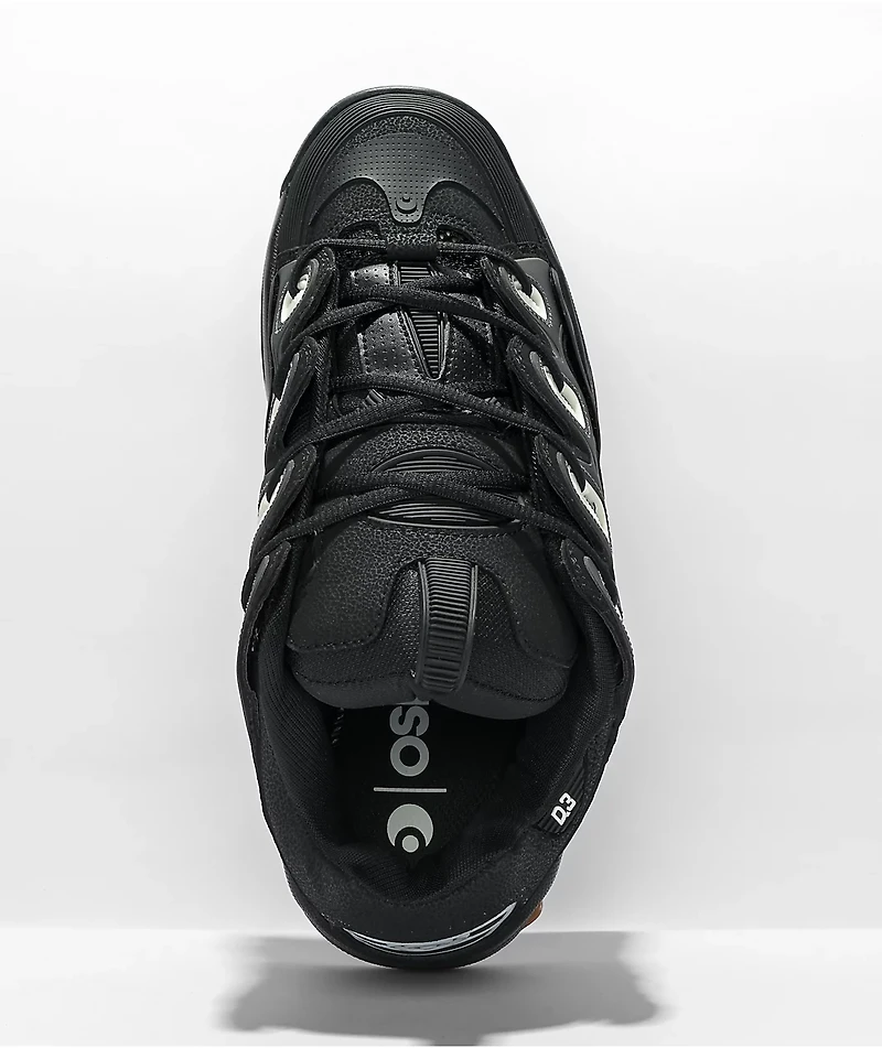 Osiris D3 2001 Black & Gum Skate Shoes