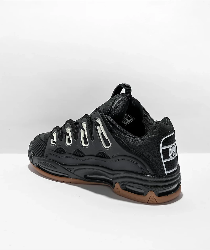 Osiris D3 2001 Black & Gum Skate Shoes