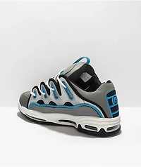 Osiris D3 2001 Grey & Cyan Skate Shoes