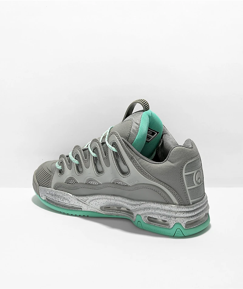 Osiris D3 2001 Grey & Seafoam Skate Shoes