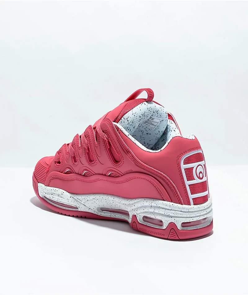 Osiris D3 2001 Pink & White Skate Shoes