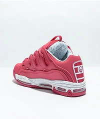 Osiris D3 2001 Pink & White Skate Shoes