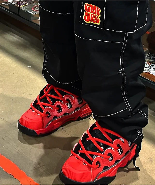 Osiris D3 2001 Red, Grey Black Skate Shoes Mission Valley