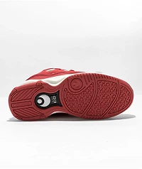 Osiris D3 2001 Red & Rizing Sun Skate Shoes