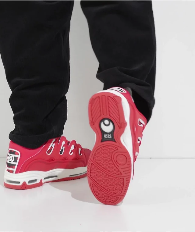 Osiris Skate Shoe Osiris Shoes On Feet Osiris D3 2001 Red Rizing