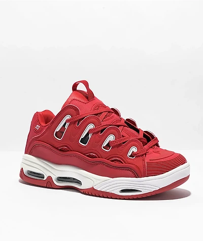 Osiris D3 2001 Red & Rizing Sun Skate Shoes