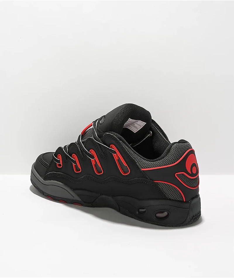 Osiris D3 O.G. Black, Grey & Red Skate Shoes