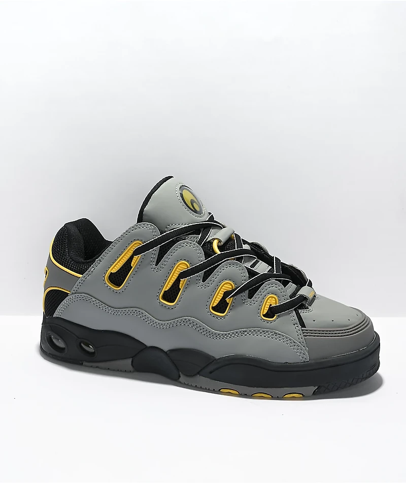 Osiris D3 O.G. Grey, Yellow & Black Skate Shoes