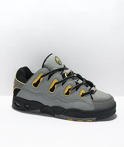 Osiris D3 O.G. Grey, Yellow & Black Skate Shoes