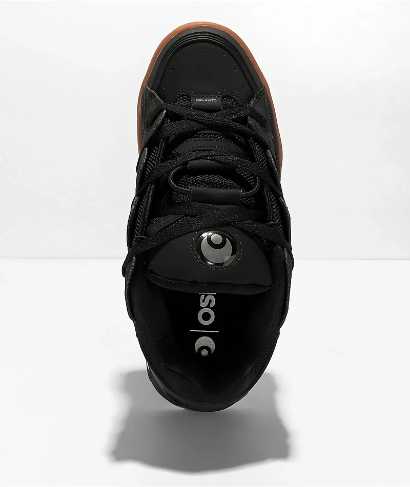 Osiris D3 OG Black & Gum Skate Shoes