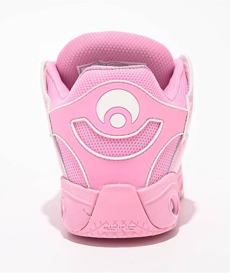 Osiris D3 OG Pink & White Fade Skate Shoes