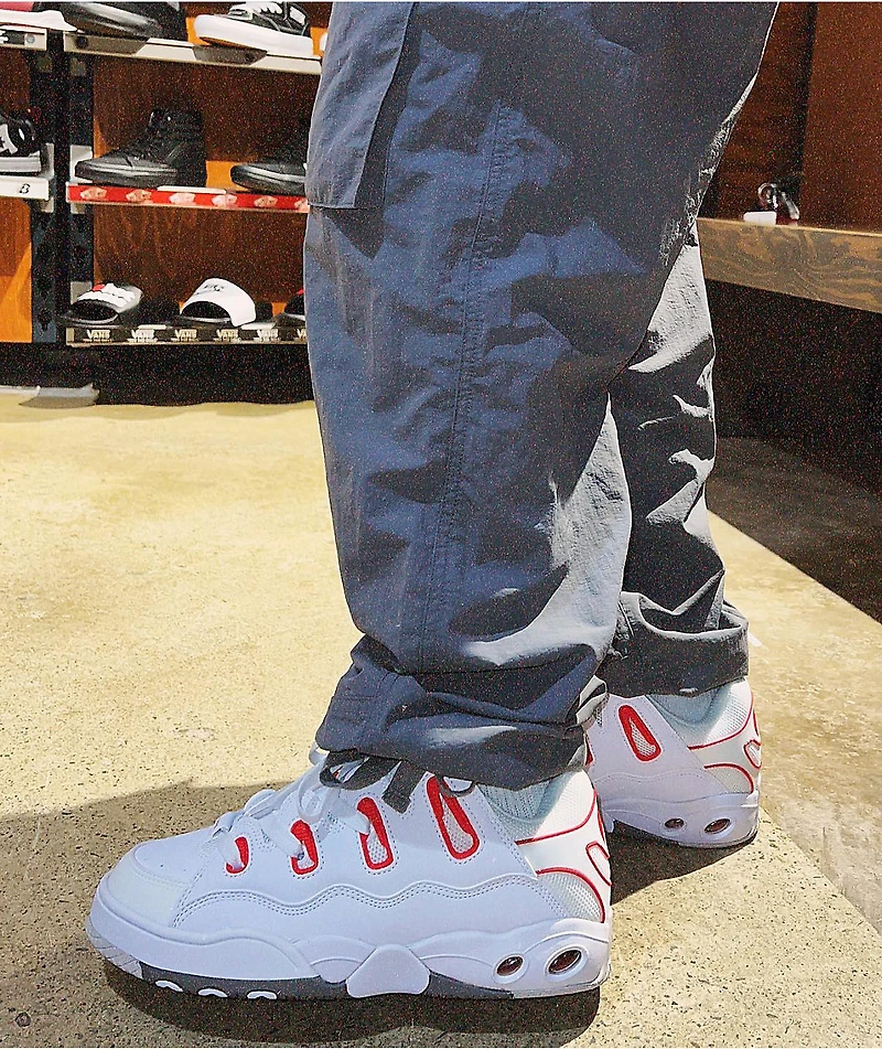 Osiris D3 OG White, Red & Grey Skate Shoes