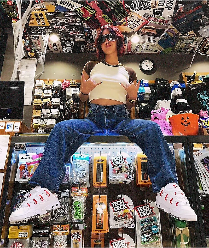 Osiris D3 OG White, Red & Grey Skate Shoes