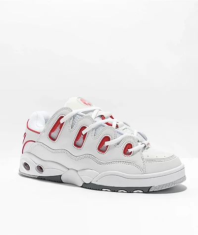 Osiris D3 OG White, Red & Grey Skate Shoes