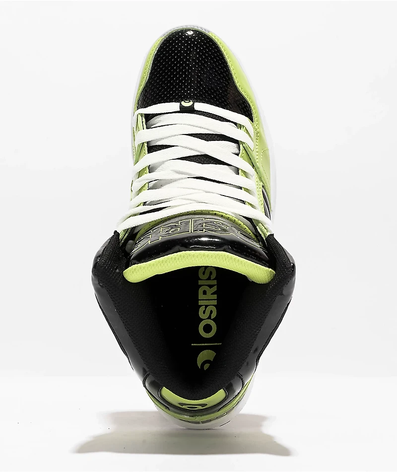 Osiris NYC 83 CLK Lime, Black & White Skate Shoes