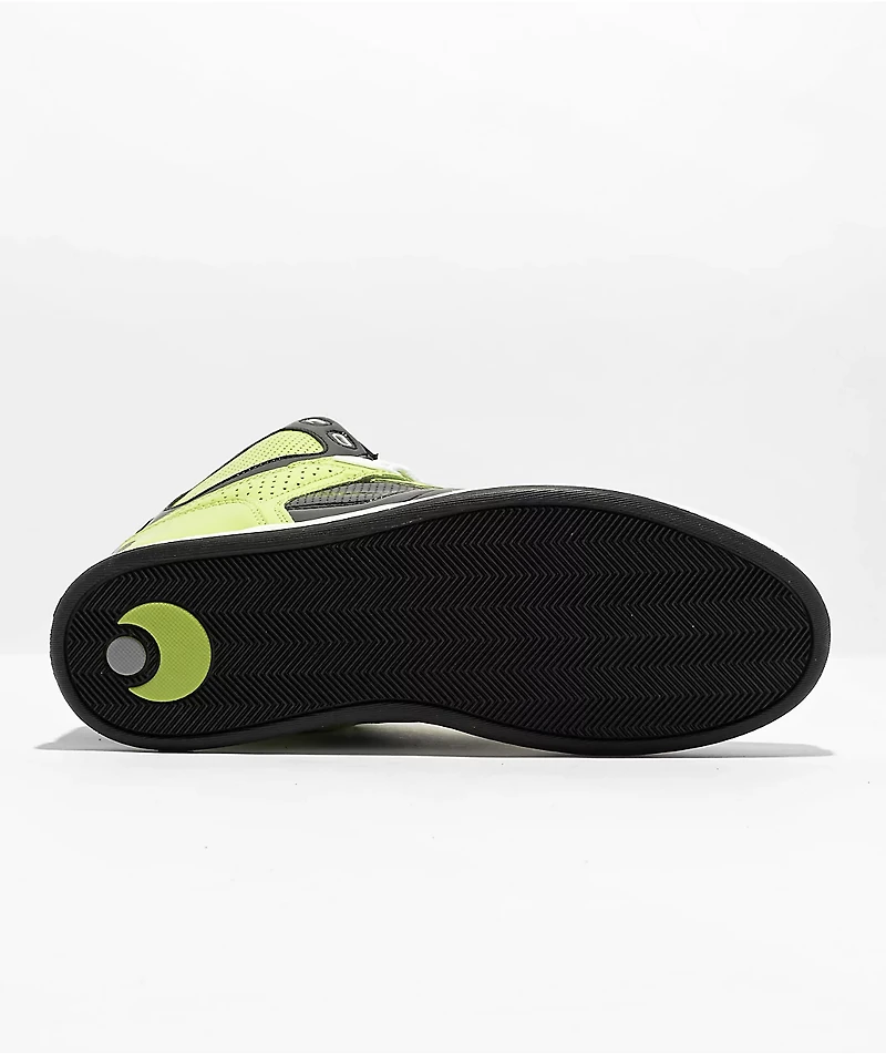 Osiris NYC 83 CLK Lime, Black & White Skate Shoes