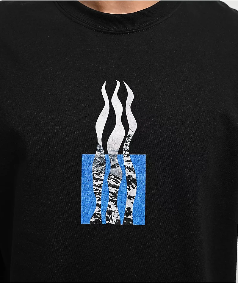 POETICCOLLECTIVE Flames Black T-Shirt