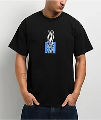 POETICCOLLECTIVE Flames Black T-Shirt