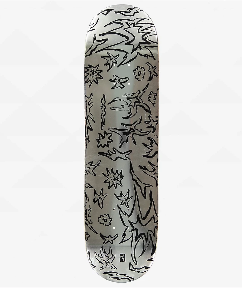POETICCOLLECTIVE Silver 8.5" Skateboard Deck