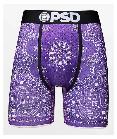 PSD Baller Bandana Purple Boxer Briefs