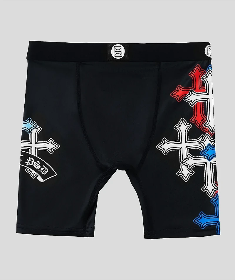PSD Cool Hearts Black Boxer Briefs