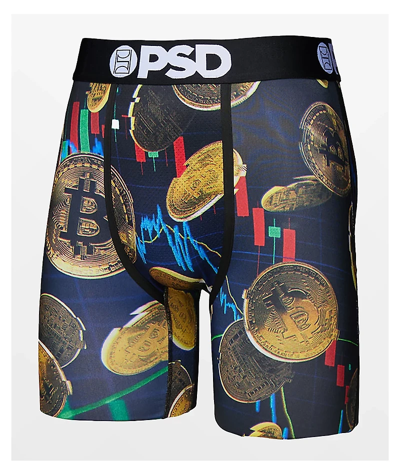 PSD Crypto Moves Black Boxer Briefs
