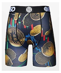PSD Crypto Moves Black Boxer Briefs