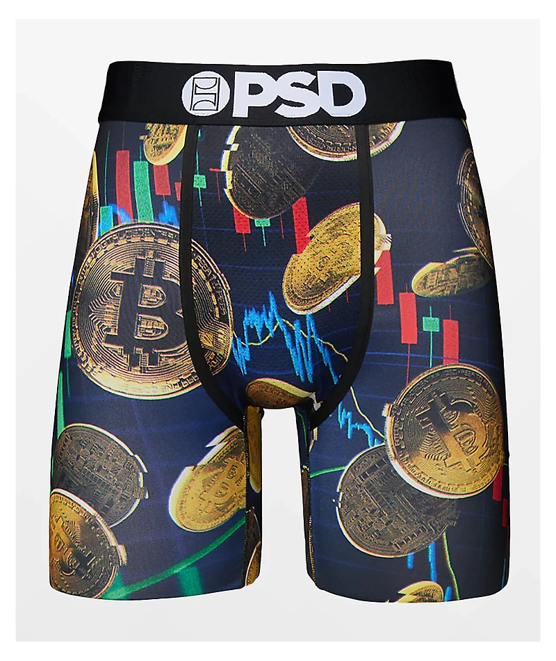 PSD Crypto Moves Black Boxer Briefs