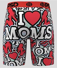 PSD I Heart Moms Red Boxer Briefs