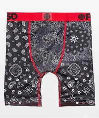 PSD Kids Hype Bandana Black Boxer Briefs