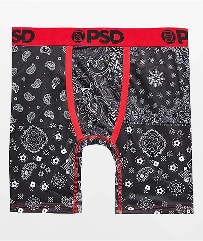 PSD Kids Hype Bandana Black Boxer Briefs