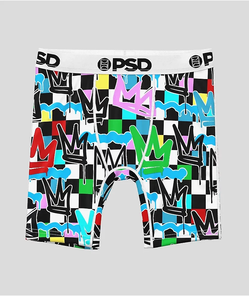 PSD Kids King Check Boxer Briefs