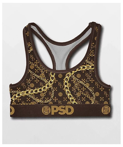 PSD Luxe Brown Sports Bra