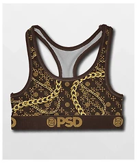 PSD Luxe Brown Sports Bra