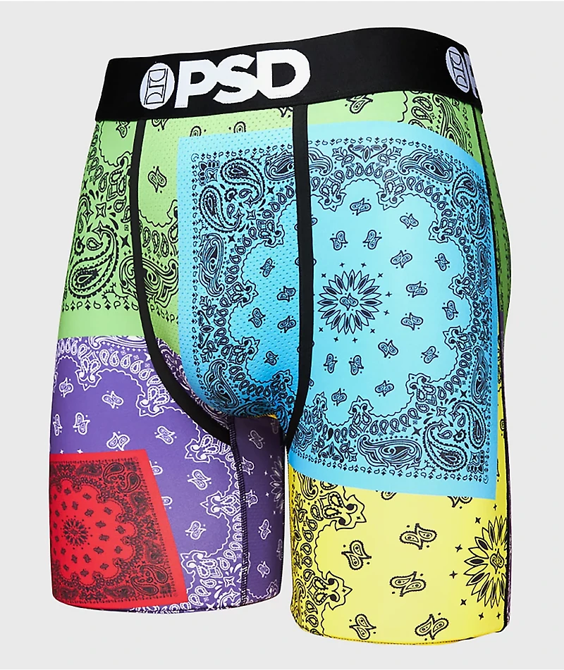PSD Neon Patchwork Boxer Briefs