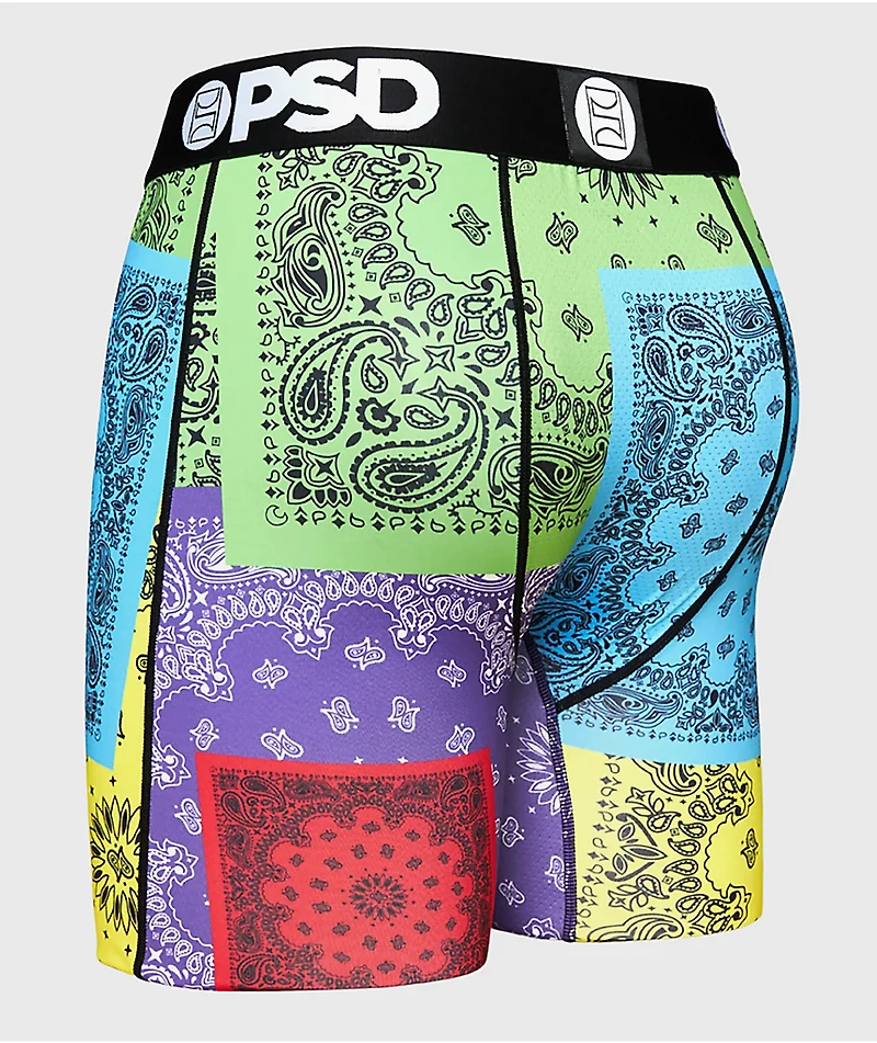 PSD Neon Patchwork Boxer Briefs