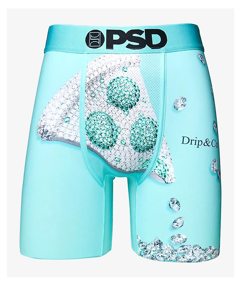 PSD Pizza Drip Co Teal Boxer Briefs