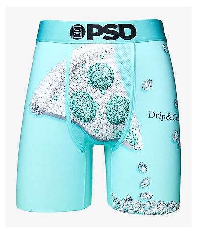 PSD Pizza Drip Co Teal Boxer Briefs