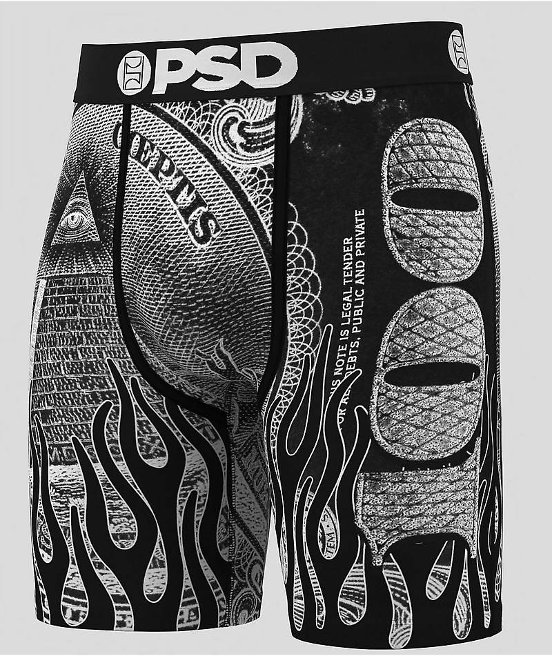 PSD Silver Band Black Boxer Briefs