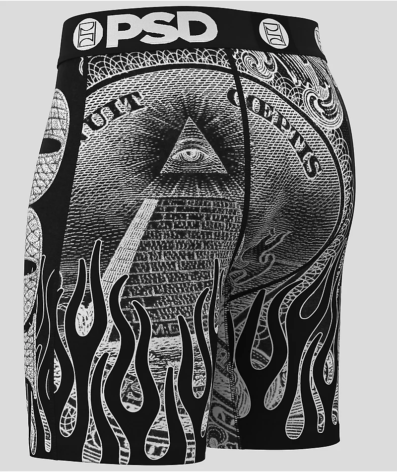 PSD Silver Band Black Boxer Briefs