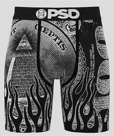 PSD Silver Band Black Boxer Briefs