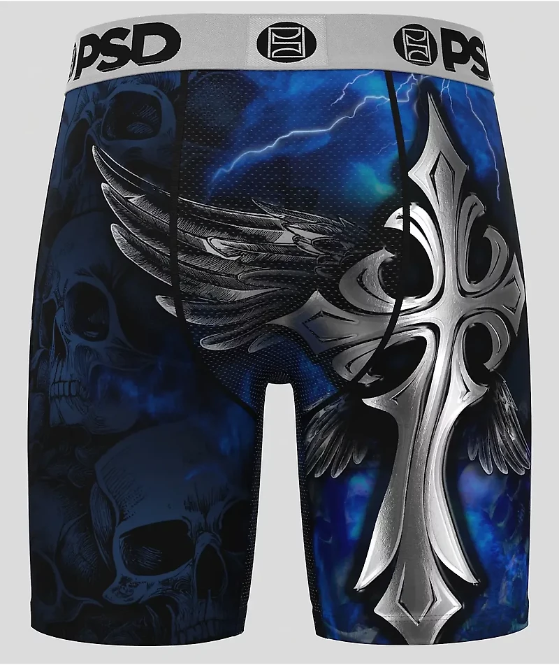 PSD Silver Wing Blue Boxer Briefs
