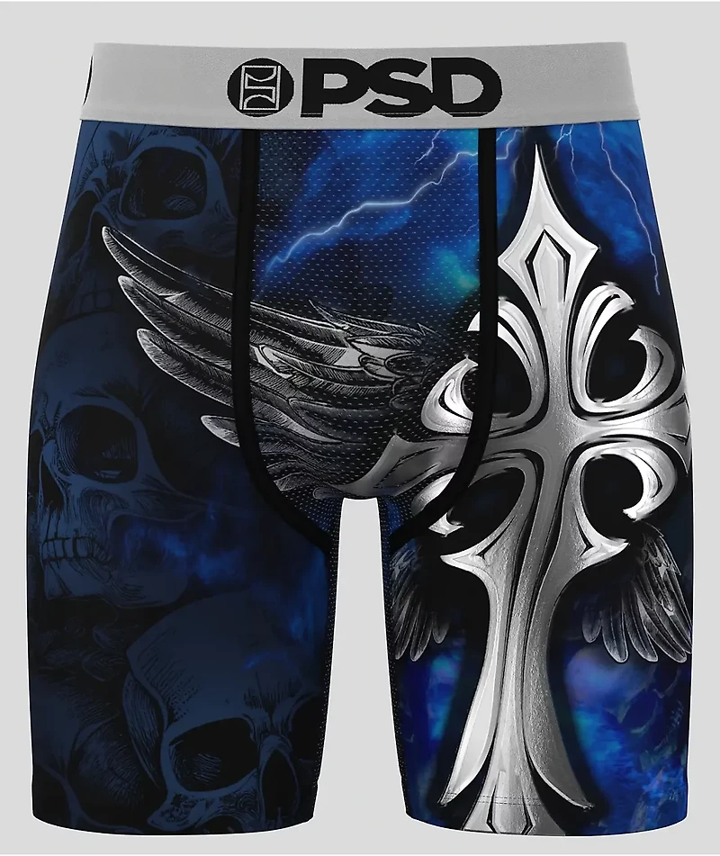 PSD Silver Wing Blue Boxer Briefs