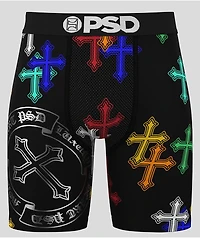 PSD Steel Hearts Black Boxer Briefs