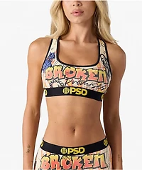 PSD x Broken Promises Lust Scorpion Beige Sports Bra