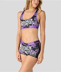 PSD x Broken Promises Wish Purple Sports Bra