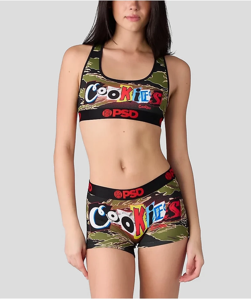 PSD x Cookies Ransom Camo Sports Bra