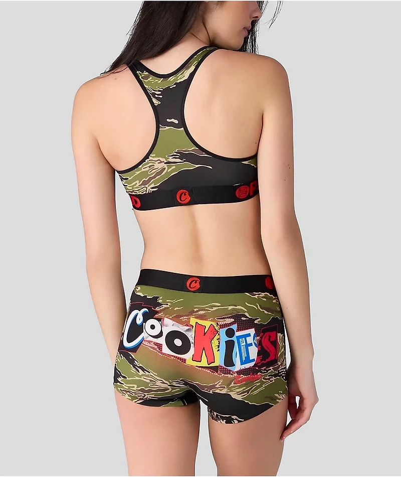 PSD x Cookies Ransom Camo Sports Bra
